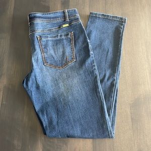 INC Women’s Skinny Leg Regular Fit Jeans Size 12L (Long/Tall) Medium Dark Blue